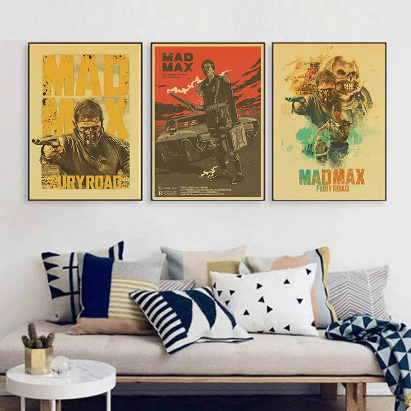 

Thriller movie Mad Max 4 Vintage Paper Poster Wall Painting Home Decoration 42X30 CM 30X21 CM