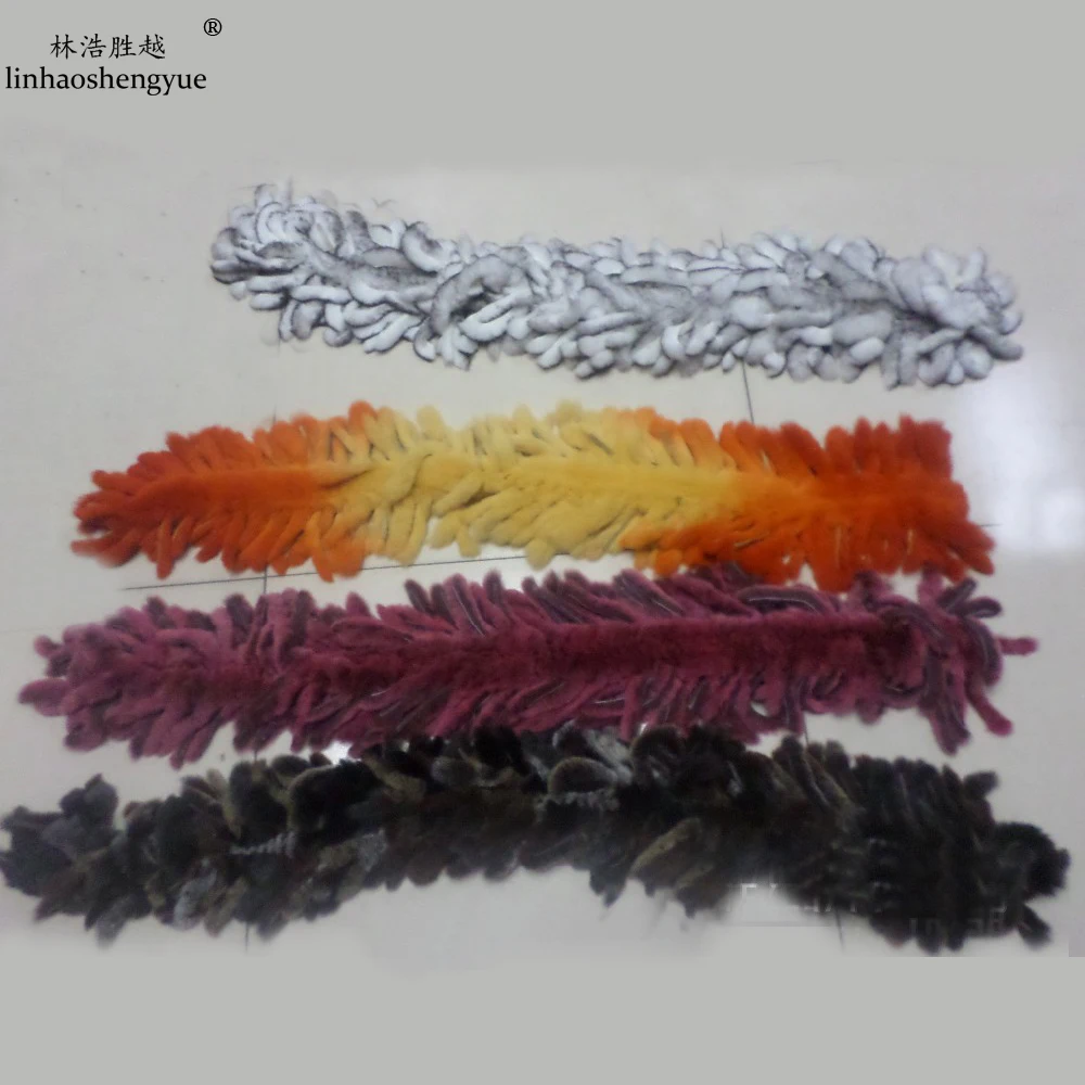 

Linhaoshengyue Mouse ear real rabbit fur collar