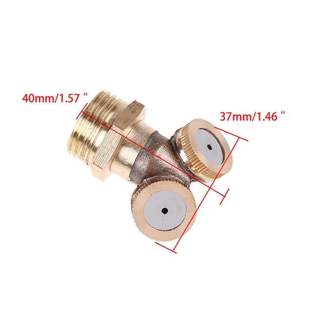 WCIC 4 Hole Adjustable Brass Spray Misting Nozzle Garden Sprinklers Watering Irrigation Fitting Home Gardern Tools