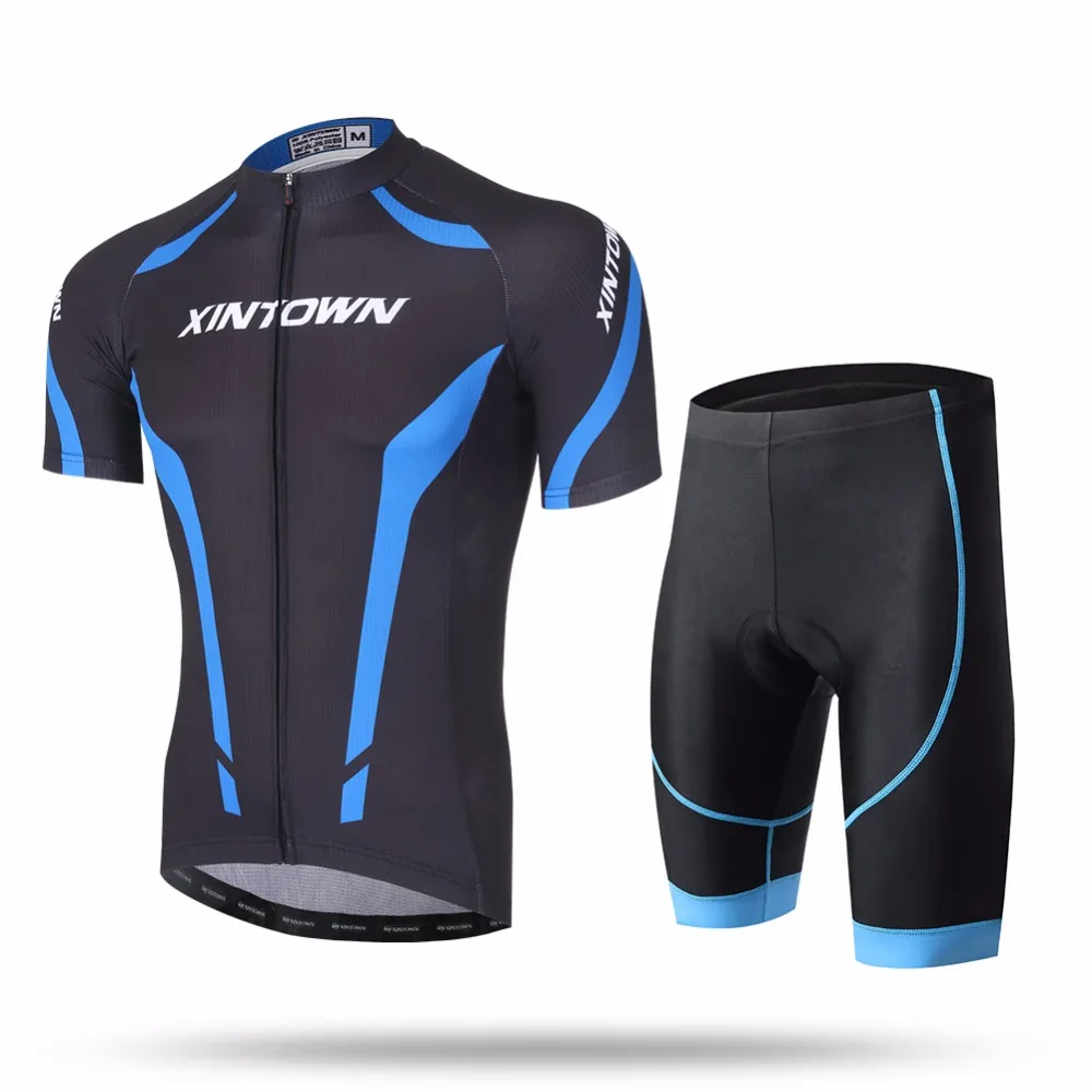 

XINTOWN Breathable Anti-Sweat Short Sleeve Cycling Sets Clothes Jerseys Bib Shorts Bike Ropa Ciclismo Bicycle Jersey XINGNUOLAN