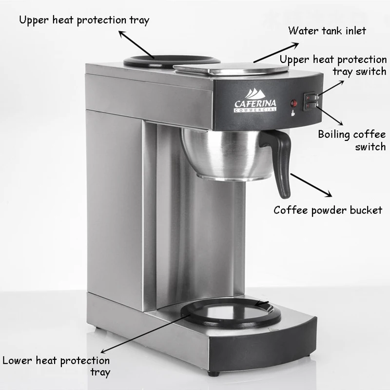 Commercial American Coffee Machine Drip Stainless Steel American