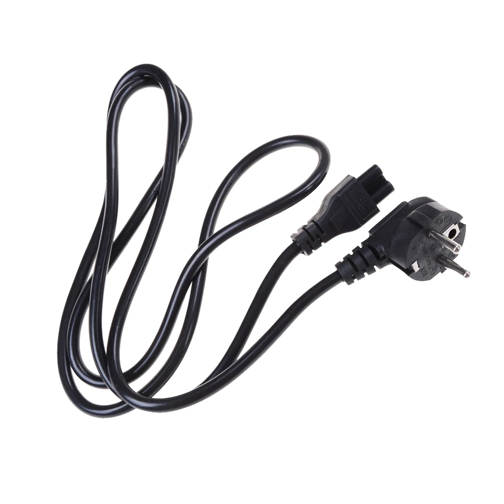 

1.5Meter C13 IEC Kettle to European 2 pin Round AC EU Plug Power Cable Lead Cord PC