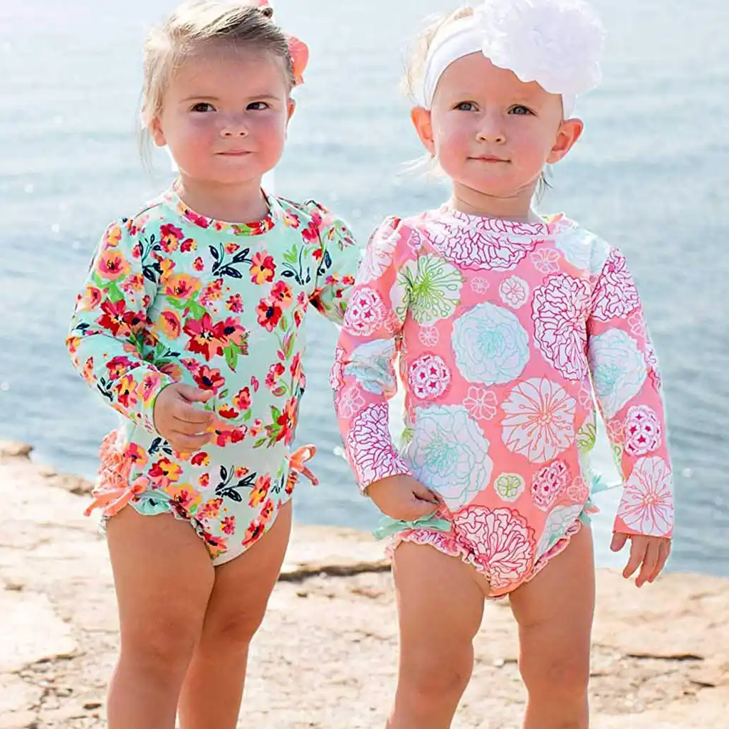 girls long sleeve swimwear