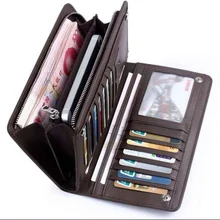 Новые подарки Biofold Чековая книжка кошелек держатель для карт сумка для монет кожаный бумажник длинная молния большая емкость