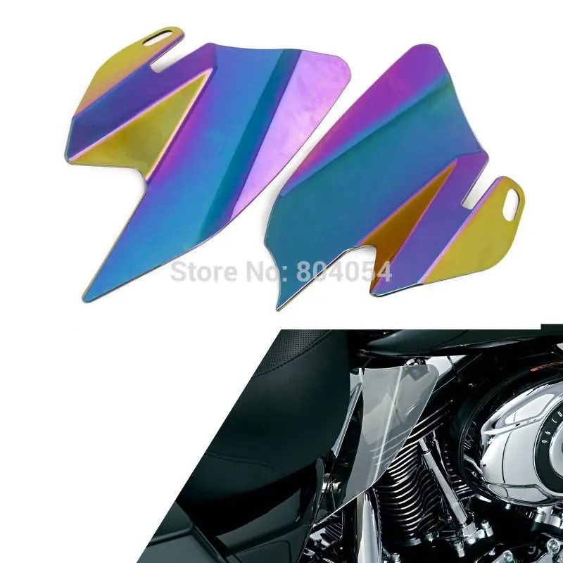 

Saddle Shield Heat Deflectors For Harley Davidson Touring Models 2008 Iridium Coated Colorful