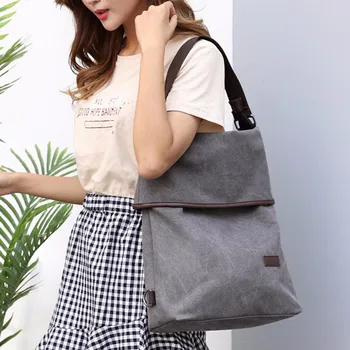 

Shoulder Bag 2019 New Fashion Women Men Canvas Large Capacity Backpack Travel Bags