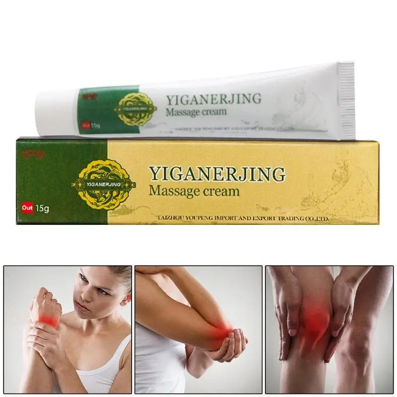 

YIGANERJING Analgesic Cream Suitable For Rheumatoid Arthritis/ Joint Pain/ Back Pain Relief Analgesic Balm Ointment 15g