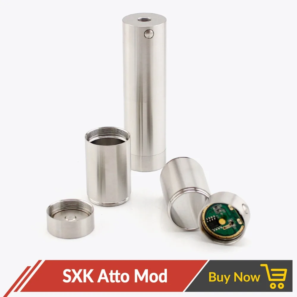 Вулканический SXK Atto мех мод 316ss стиль по мощности 18650 батарея для RTA RDA RDTA распылитель электронная сигарета мод Vape механический мод