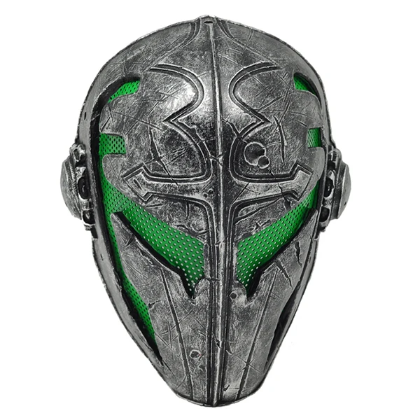 Пейнтбол страйкбол проволочная сетка темплар ткань пластиковая маска(зеленый) спортивные шлемы