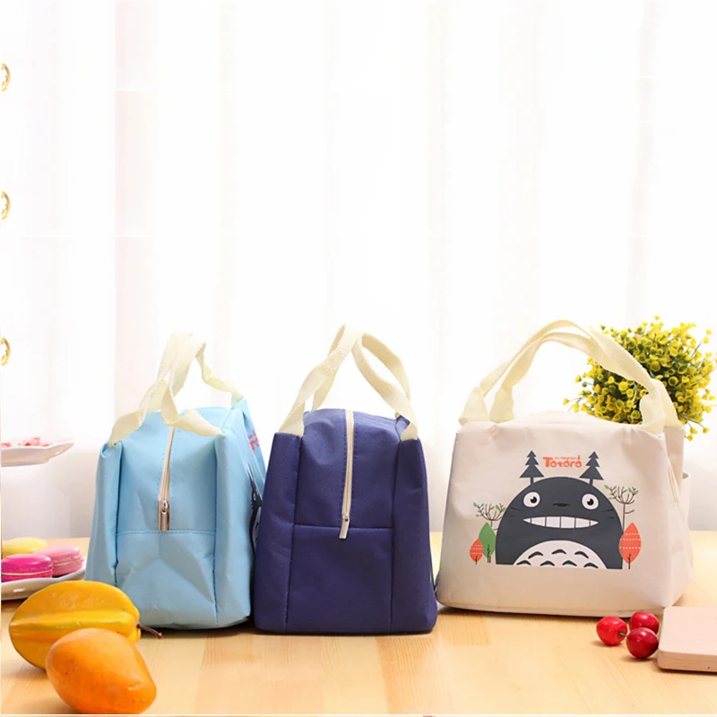 Шиншилла Тоторо напечатаны Ланч мешок многоразовый Термоизолированный сумки Сумки для взрослых, дети открытый, для пикника покупок