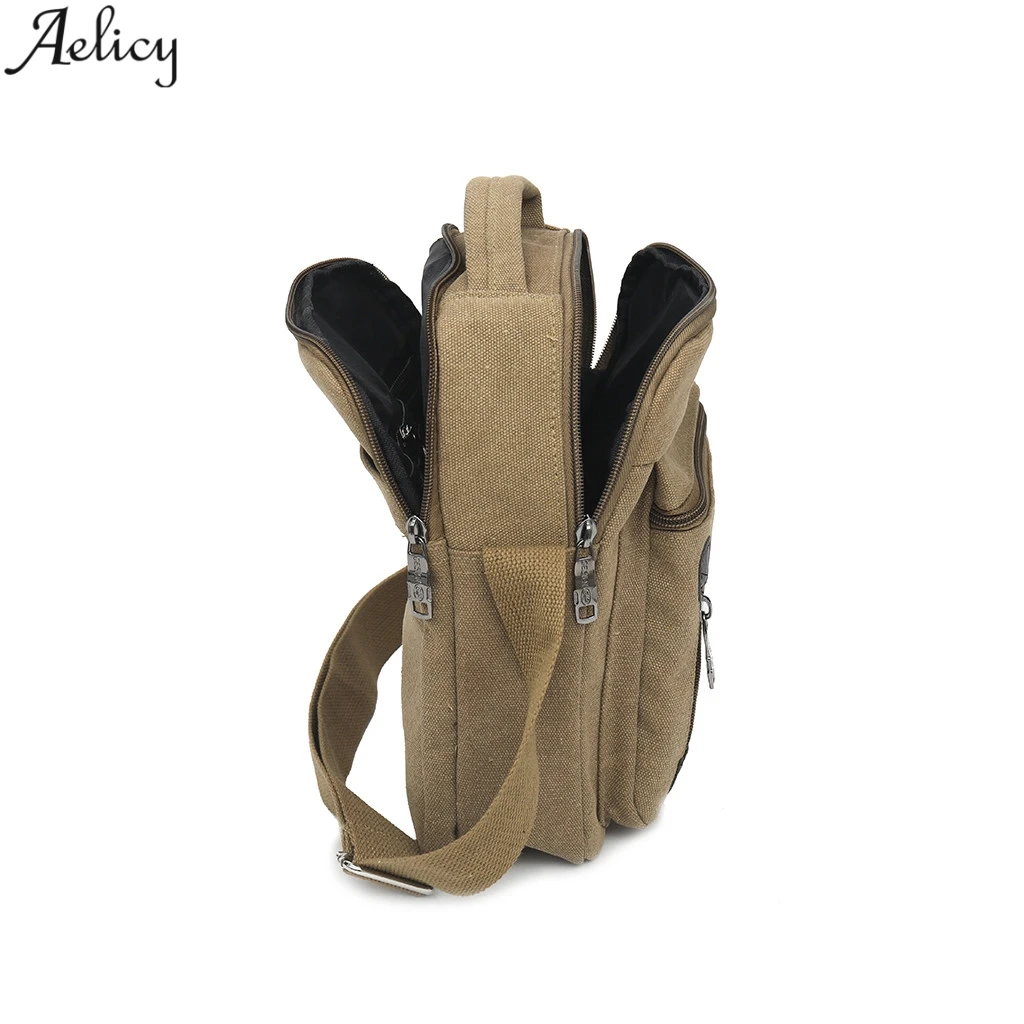 Мужская спортивная однотонная Холщовая Сумка тоут Aelicy мессенджер модная
