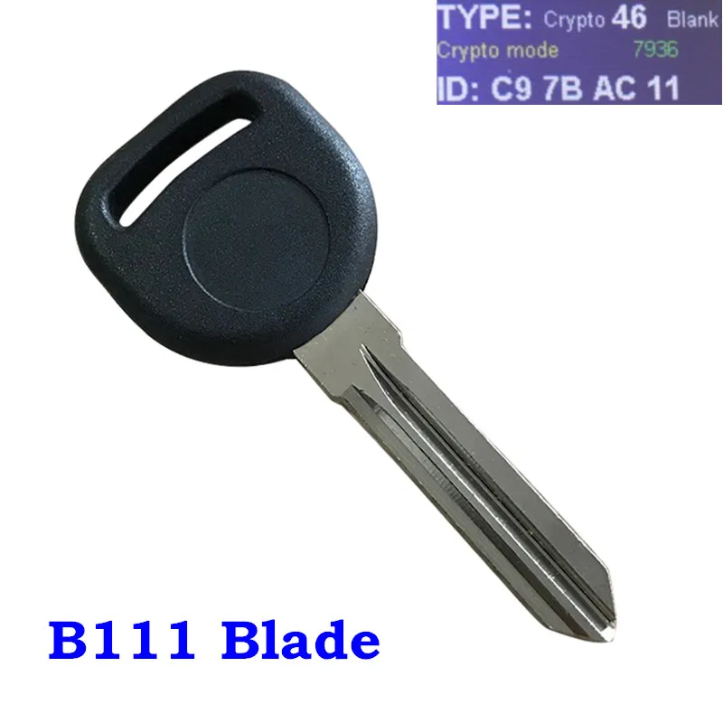 Сменный ключ зажигания ID46 Chip B111 Пустой круг для Cadillac Hummer Pontiac Saturn For Buick|Ключ от
