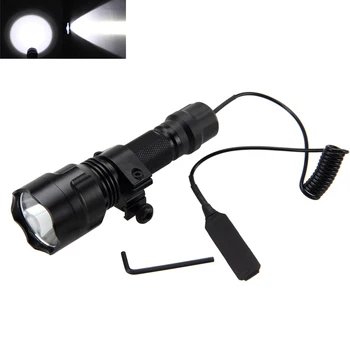 C8 1000lm XML T6 LED Tactical Flashlight Lamp Torch Hunting Flashlight+Pressure Switch+Mount for 18650
C8 1000lm XML T6 LED Tactical Flashlight Lamp Torch Hunting Flashlight+Pressure Switch+Mount for 18650