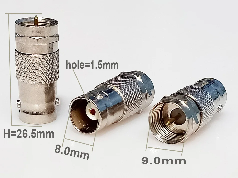 F Male to BNC Female Connector (9)