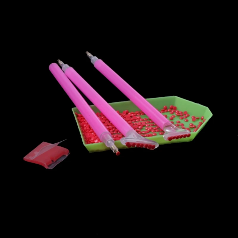 

5Pcs DIY 5D Diamond Painting 3-Piece Rhinestone Sticky Pen Embroidery Stich Tool #Aug.29