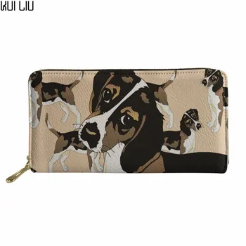 

Customized Wallets for Credit Card Women Beagle Dog Printing Phone Coin Pu Leather Purse Ladies Clutch Money Bag Card Holder