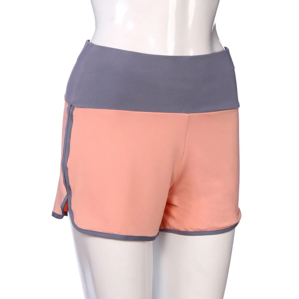 Новые женские спортивные беговые шорты для йоги в стиле пэчворк, зауженные укороченные Леггинсы с эластичной резинкой на талии, модные брюки# T10