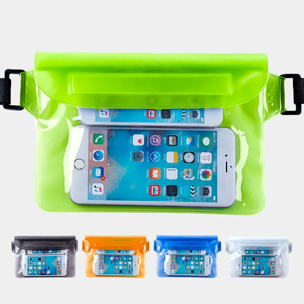 

Universal waterproof phone Pouch bag case Money Case W/Waist Strap Underwater Dry Case Cover for Kayak Rafting Swimming Drifting