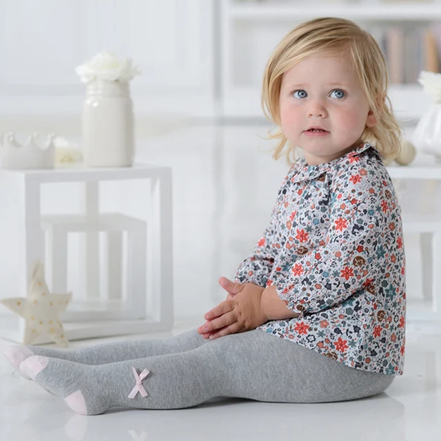 baby Spring/Autumn Tights Cotton Baby Girl Pantyhose Kid Infant Knitted