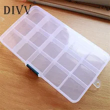 My House Storage Case Box Holder Container Pills Jewelry Nail Art Tips 15 Grids,jun 22