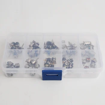 

10 kinds 5pcs each,50pcs totally 4 Wire 2 Phase 3V-5V dc micro stepper motor Miniature stepper motor with Plastic Tool Box