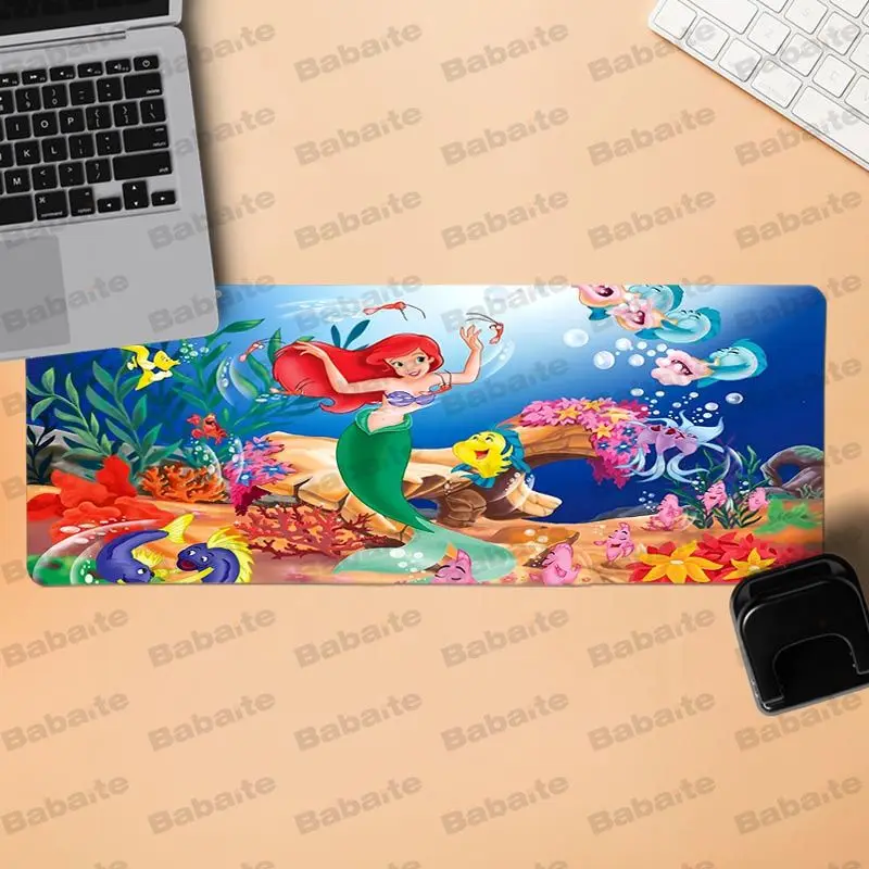  Babaite Non Slip PC little mermaid Customized laptop Gaming mouse pad rubber for cs dota 2 LOL gami