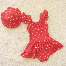 Dollplus для маленьких девочек Купальники малышек стиль лето г. одна деталь дети пляжная одежда для девочек детей одежда заплыва