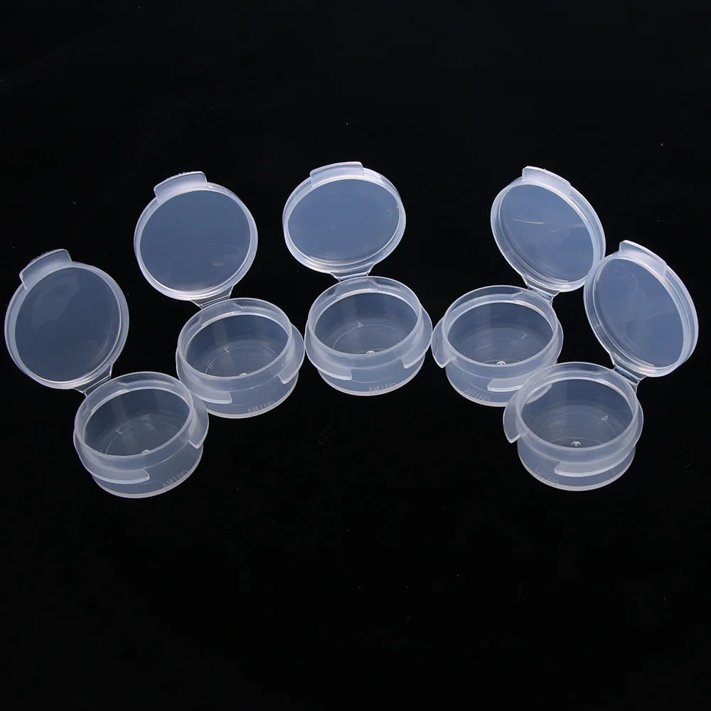 New 1PC Cosmetic Button Jar 5g Clear Plastic Button Box Mini Q Box Small Pot Leak 2