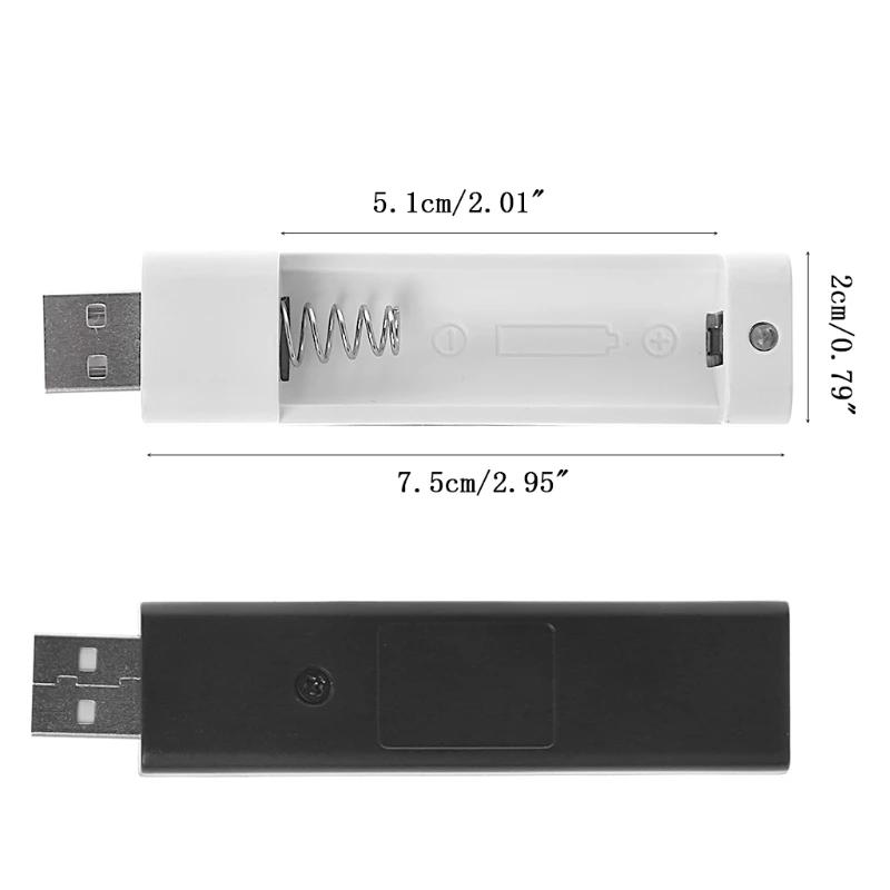 USB зарядное устройство для никель-кадмиевых или никель-металл-AAA металл-гидридных или никель Перезаряжаемые Батарея Зарядное устройство адаптер переменного тока 1,2 V Портативный 1-образными пазами 75*25 мм