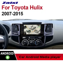 ZaiXi 2 Din Автомобильный мультимедийный плеер Android авто радио для Toyota Hilux 2007~ DVD GPS Bluetooth Wi-Fi HD экран