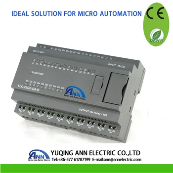 

PLC ELC-26AC-R-CAP ,without HMI,AC 110～240V,16 digital input, 10 relays(10A) output,programmable logic controller