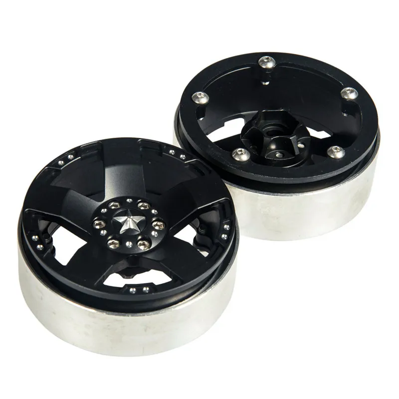 

1pc 2.2 Inch RC 1:10 Rock Crawler Alloy Wheels Rims For RC Crawler Axial SCX10 Wraith 90018 Beadlock Wheels Hub Wholesale