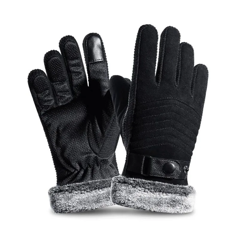 SUOGRY полный зимний палец ветронепроницаемые перчатки теплые мужские и женские перчатки Мотоцикл Велоспорт удобные вождения спортивные перчатки для велоспорта