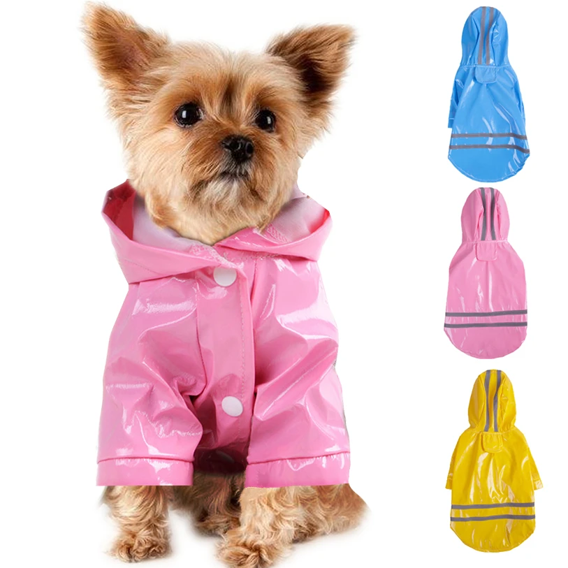 

Summer Outdoor Puppy Pet Rain Coat S-XL Hoody Waterproof Jackets PU Raincoat for Dogs Cats Apparel Clothes Wholesale 40JE14