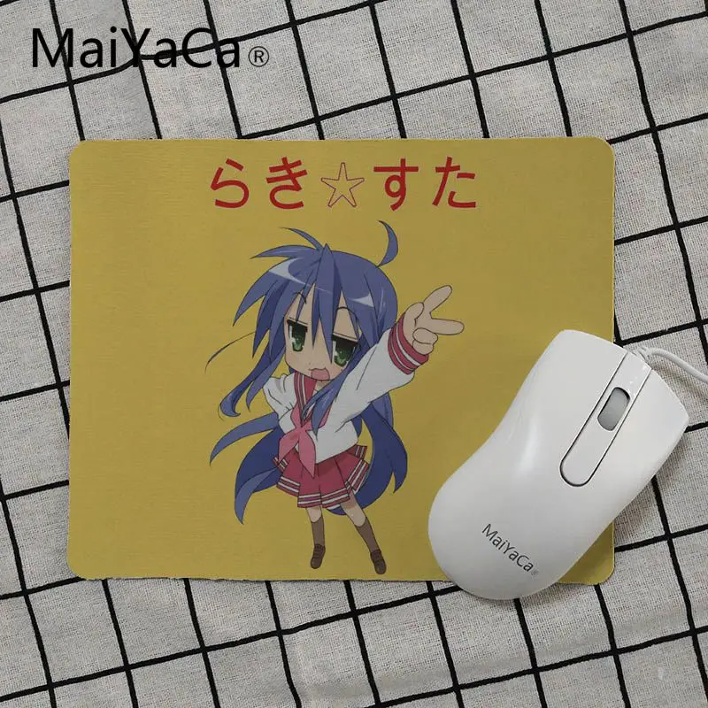 MaiYaCa Lucky Star Izumi Konata girl маленький коврик для мыши ПК компьютерный коврик Гладкий коврик для настольных компьютеров мат игровой коврик для