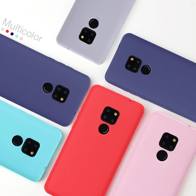Матовый чехол для huawei mate 20 10 P20 P30 Pro Nova4 P Smart Y9 2019 конфетный милый Honor 8X MAX 9 Lite V9 Play 9i 6C