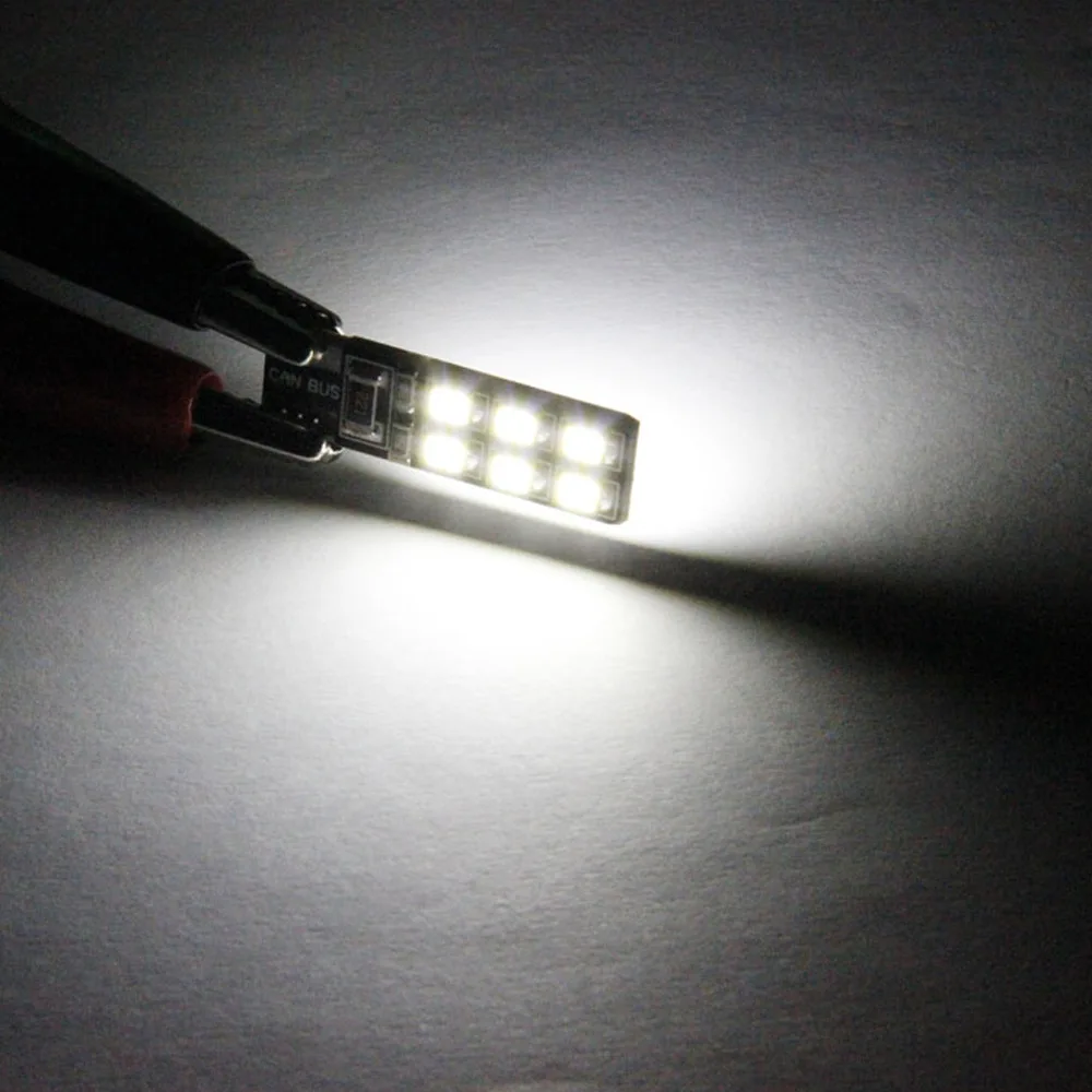 1 шт. T10 W5W 12 SMD LED CANBUS 12V автомобильный купол для чтения боковые огни 194 168 лампы Белый