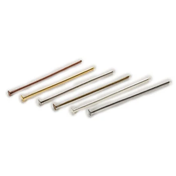 

500Pcs 14-60mm Flat Head Pins Jewelry Findings For Necklace Charm Earrings DIY Jewelry Making Decoration Accessories