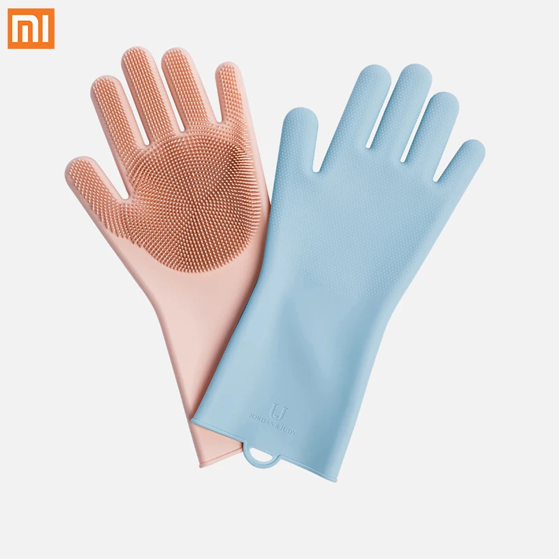 Xiaomi Mijia Youpin Jordan &amp Judy силиконовые чистящие перчатки 2 цвета экологически чистые |