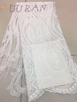 

Nigerian Lace Fabrics White African Cord Lace Fabrics High Quality 2017 Guipure Lace Mesh Cotton Material