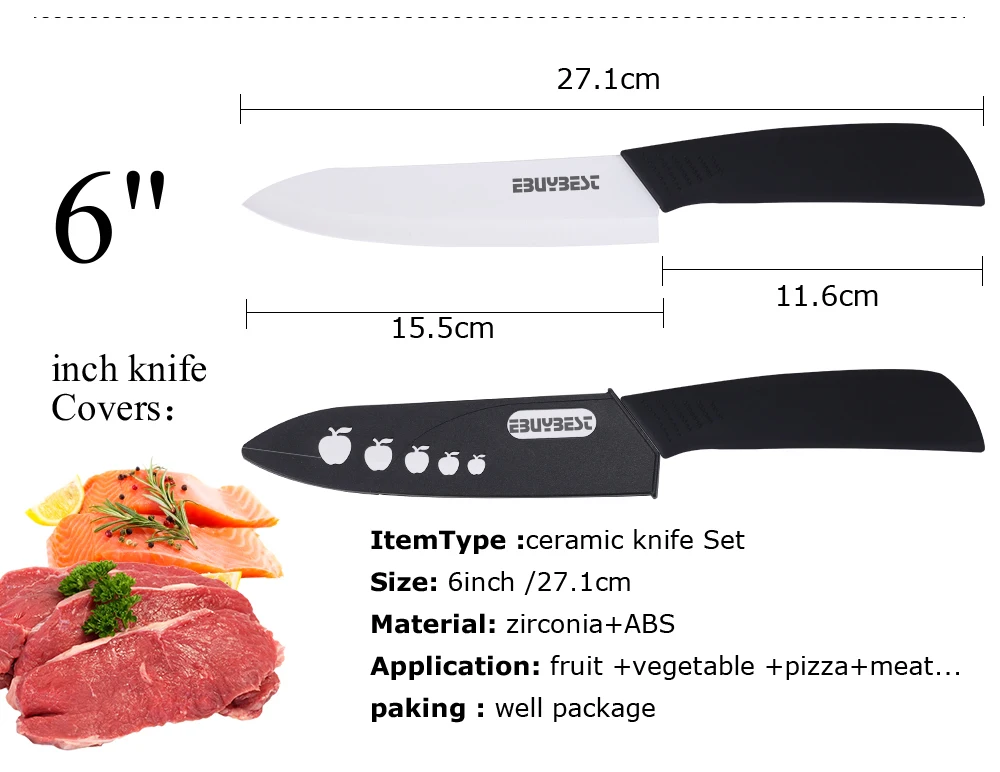ЦИРКОНИЕВЫЕ Керамические ножи " для очистки овощей 4" для нарезки " для овощей 6" поварской нож+ Овощечистка набор кухонных ножей с белым лезвием