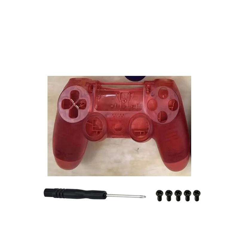 PS4 Pro 4,0 корпус контроллера JDS 040 Сменный Чехол для sony Playstation 4 Pro Dualshock 4 Pro JDM-040 Gen 2th V2 - Цвет: Transparent Red
