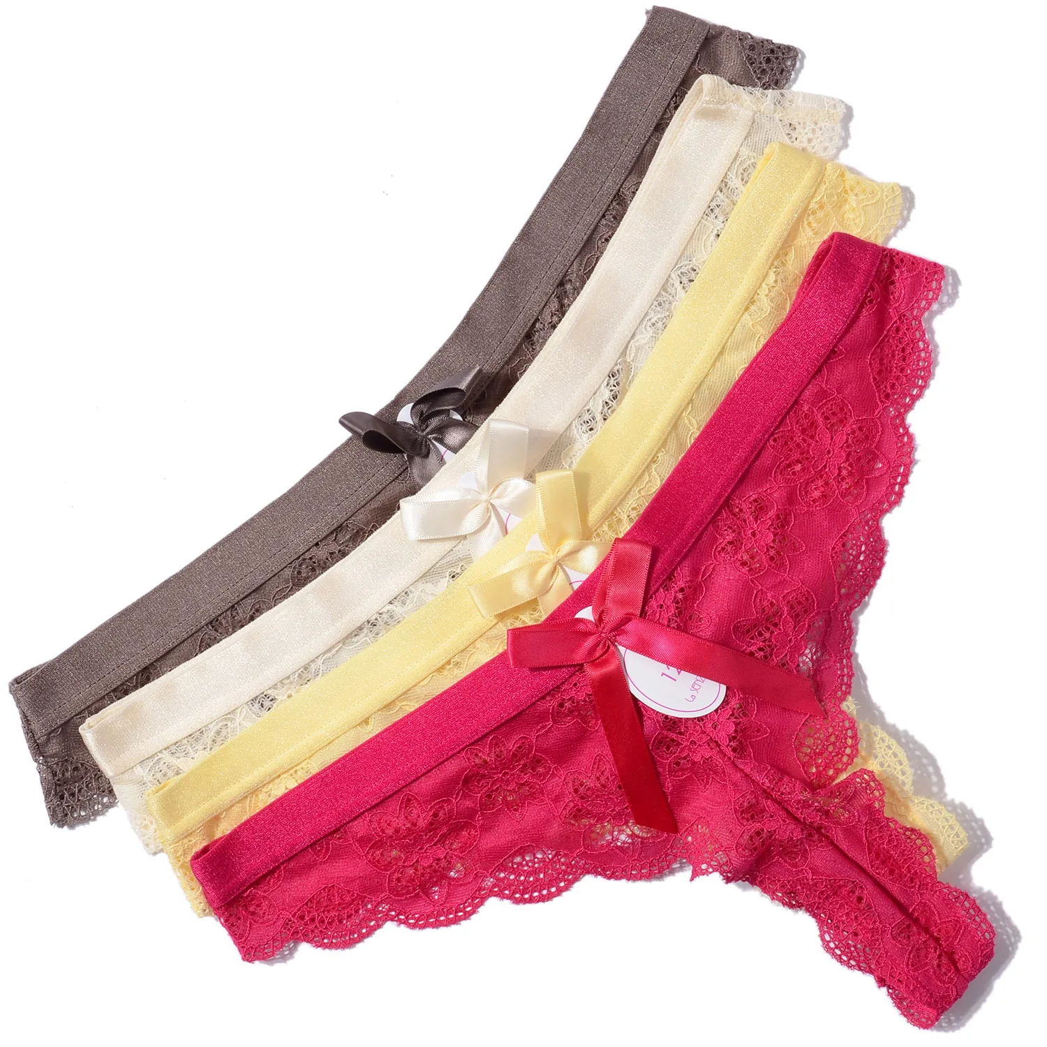 Женские сексуальные кружевные трусики однотонные стринги для девушек