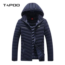 Мужское ветрозащитное плотное зимнее пальто с отстегивающимся капюшоном размера плюс M-4XL, верхняя одежда, зимняя куртка, Мужская водонепроницаемая теплая парка 2в1