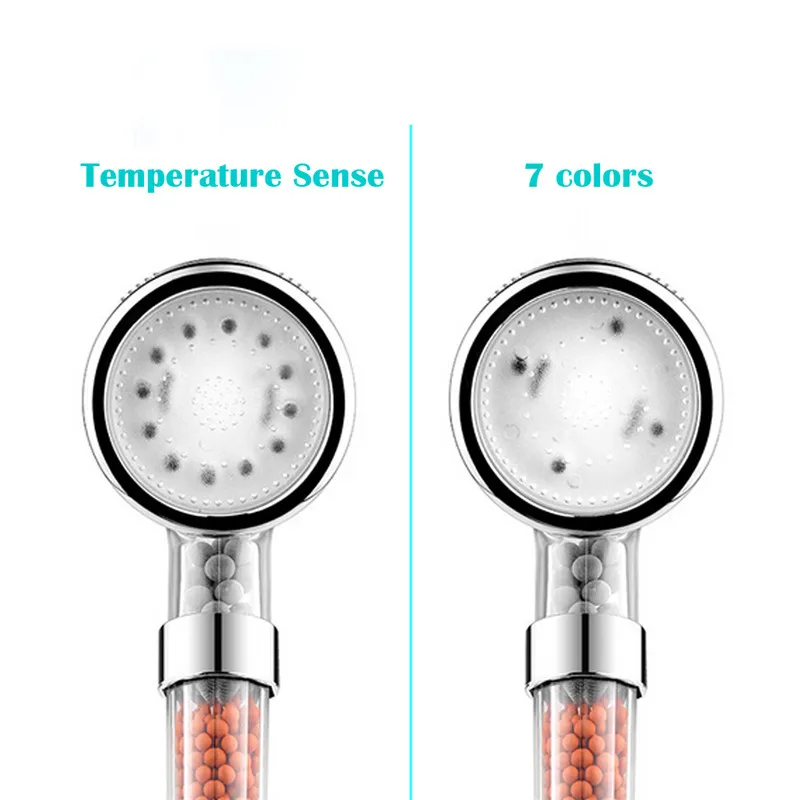 Led Shower Heads With Temperature Sensor Shower Head 7 Color Handheld ABS Big Rain Shower Head High Pressure Shower Head Led Shower Heads With Temperature Sensor Shower Head 7 Color Handheld ABS Big Rain Shower Head High Pressure Shower Head