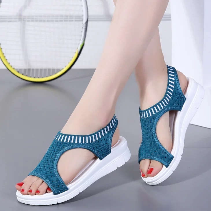 

Fashion Women Sandals For 2019 Breathable Comfort Shopping Ladies Walking Shoes Summer Platform Black Sandal Shoes