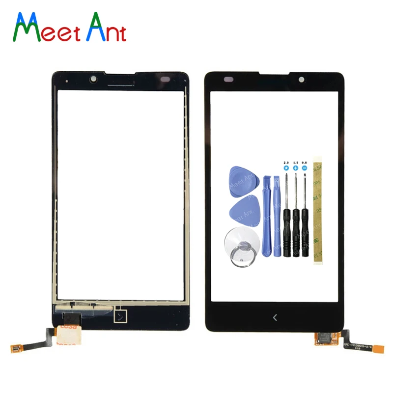 

High Quality 5.0" For Nokia XL Dual Sim RM-1030 RM-1042 Touch Screen Digitizer Sensor Outer Glass Lens Panel Black