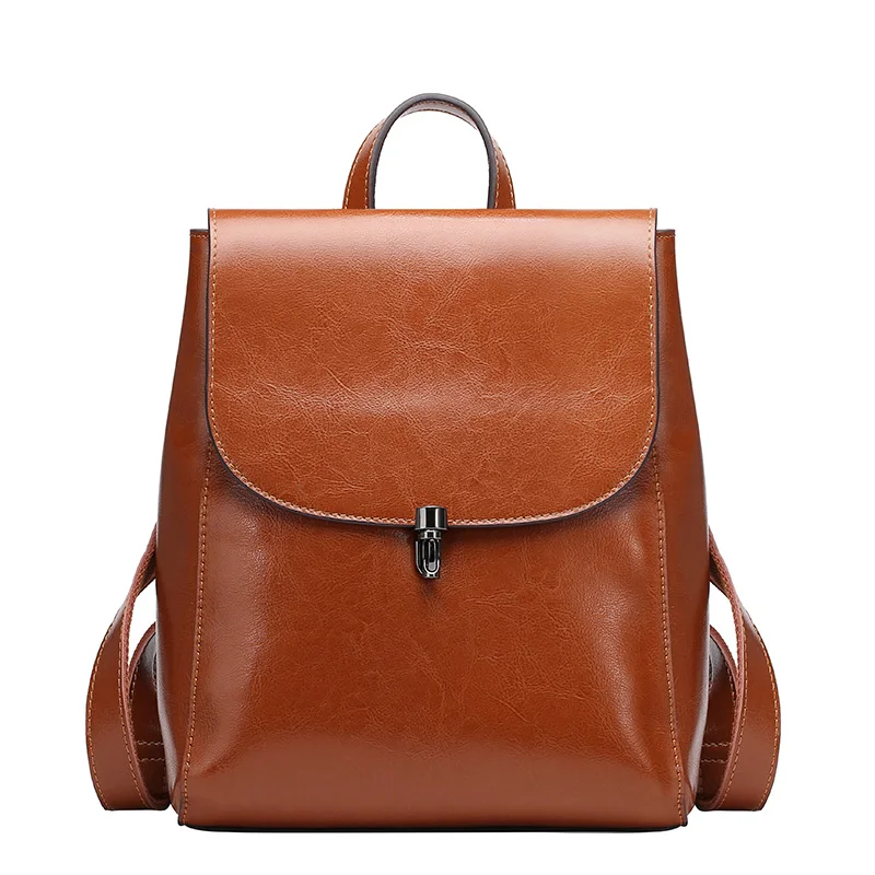 

LUODUN 2018 Fashion Avant-garde Spring/Summer New Leather Shoulder Bag Korean Fashion Leather Large-capacity Travel Back