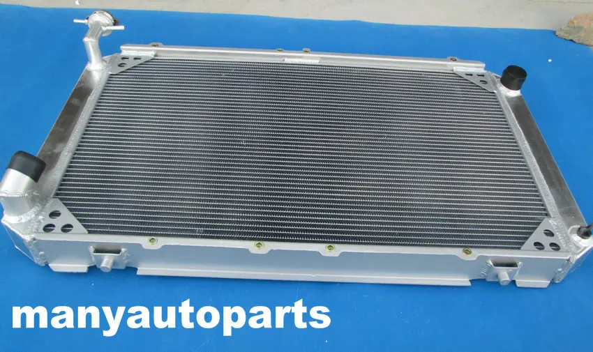 Top 3ROW 56MM Aluminum Radiator & Fans FOR NISSAN Patrol GQ SAFARI 2.8L/4.2L 4200cc DIESEL RD28T TD42 I6 & 3.0L RB30S PETROL Y60 87 3