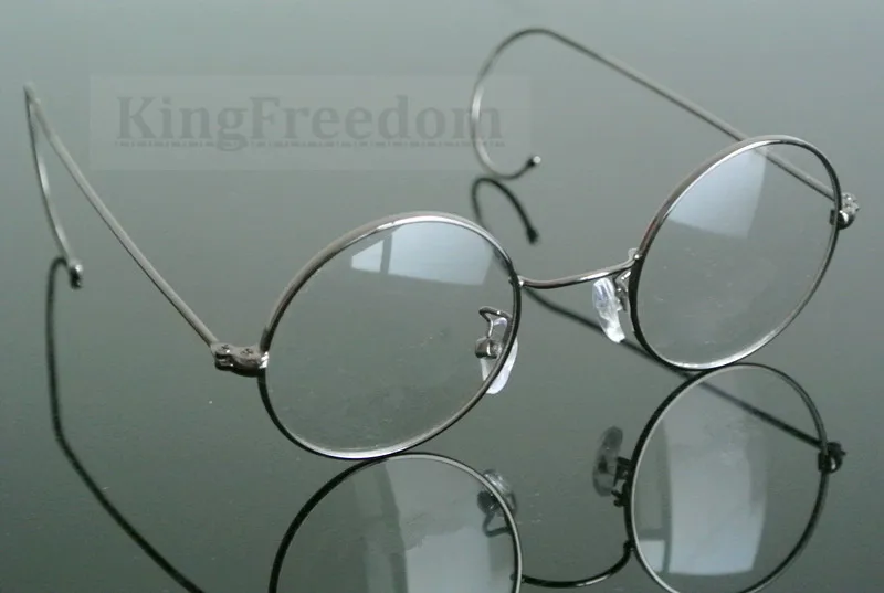 Size 42 44 46 48 50mm Gunmetal Vintage Round Reading Glasses Full Rim +100 +150 +175 +200 +225 +250 +300 +325 +350 +375 +400 +6